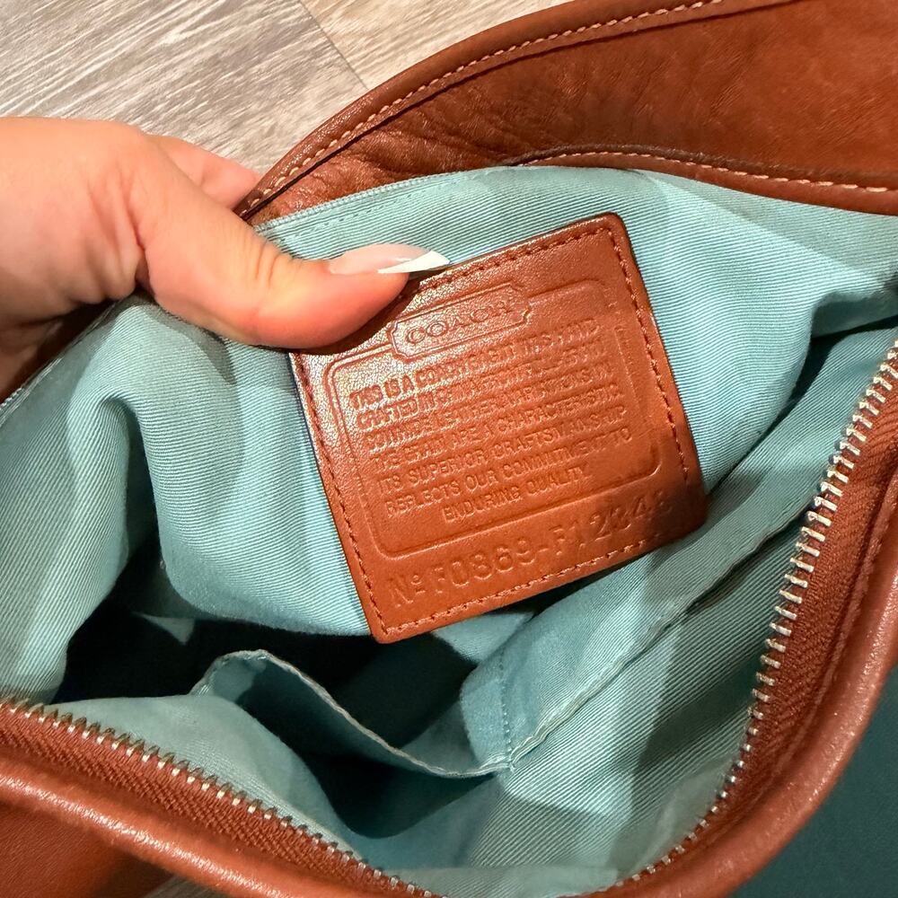 Coach Leather Vintage Brown Shoulder Bag - Picture 4 of 6